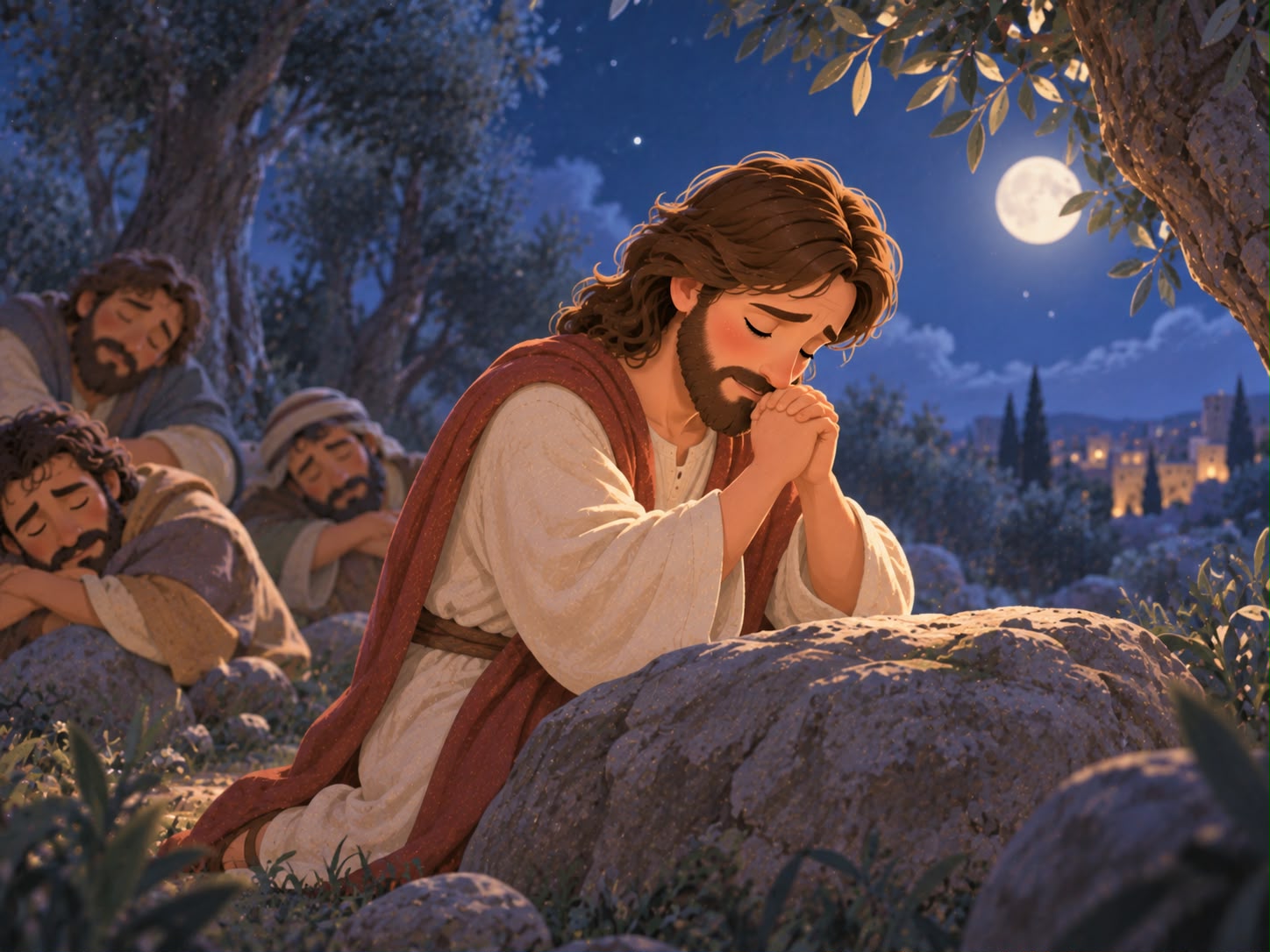 Jesus Ora no Jardim